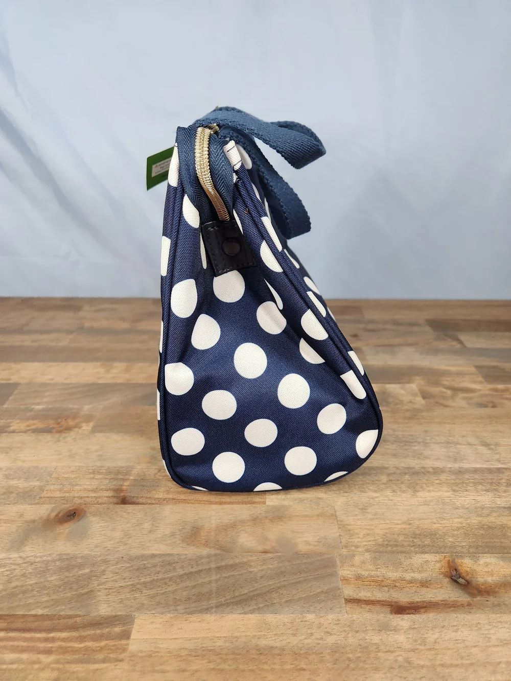 kate spade  Navy White Polka Dot Lunch Tote